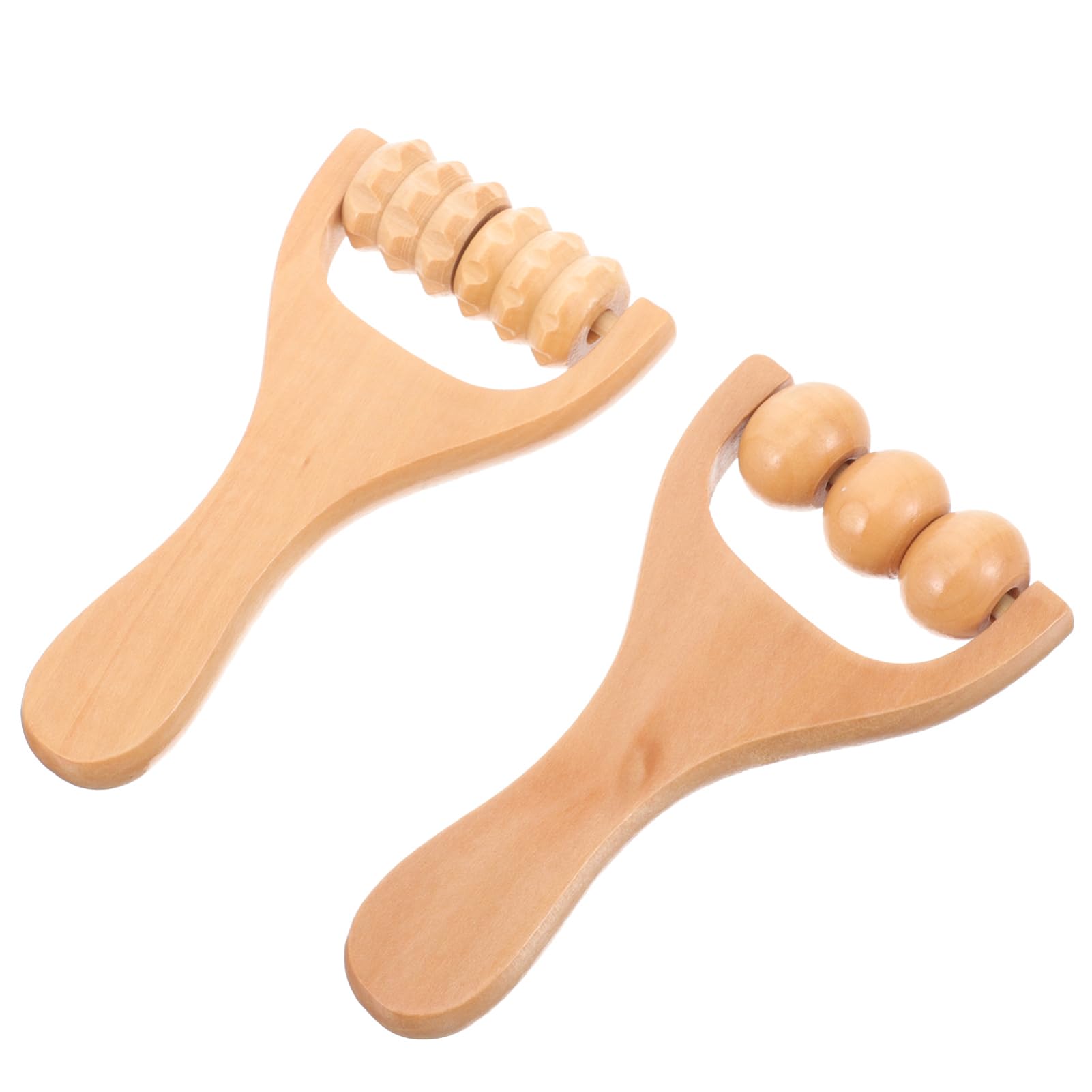 SOLUSTRE 2 Masajeadores De Pies Compactos: Masajeadores De Cuello Ergonómicos Masajeadores De Hombros Profesionales Herramientas De Masaje De Madera Para Uso Diario
