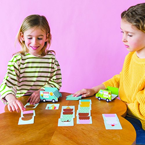 Petit Collage Ice Cream Social Matching Game – Cute Card Game For Kids For Ages 4-8 – Includes 52 Illustrated Ice Cream Cards, Ideal For 2-4 Players, Makes A Great Gift Idea #TOP2