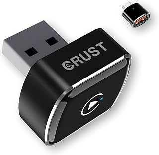 CRUST AutoLink W30 Wireless CarPlay & Android Auto Adapter Receiver | Wired to Wireless | BT 5.4 + Dual-Band Wi-Fi | Metal... Price In India