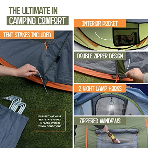 Carpa pop-up para 4 personas Maple99 ligera y portátil miniatura 3