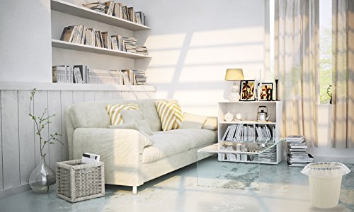 4 Gallon Trash Bags, Garbage Bags Waste Bin Strong Wastebasket Liners Bags For Kitchen Home Bedroom Bathroom Office-125 Counts (Clear White) #TOP6