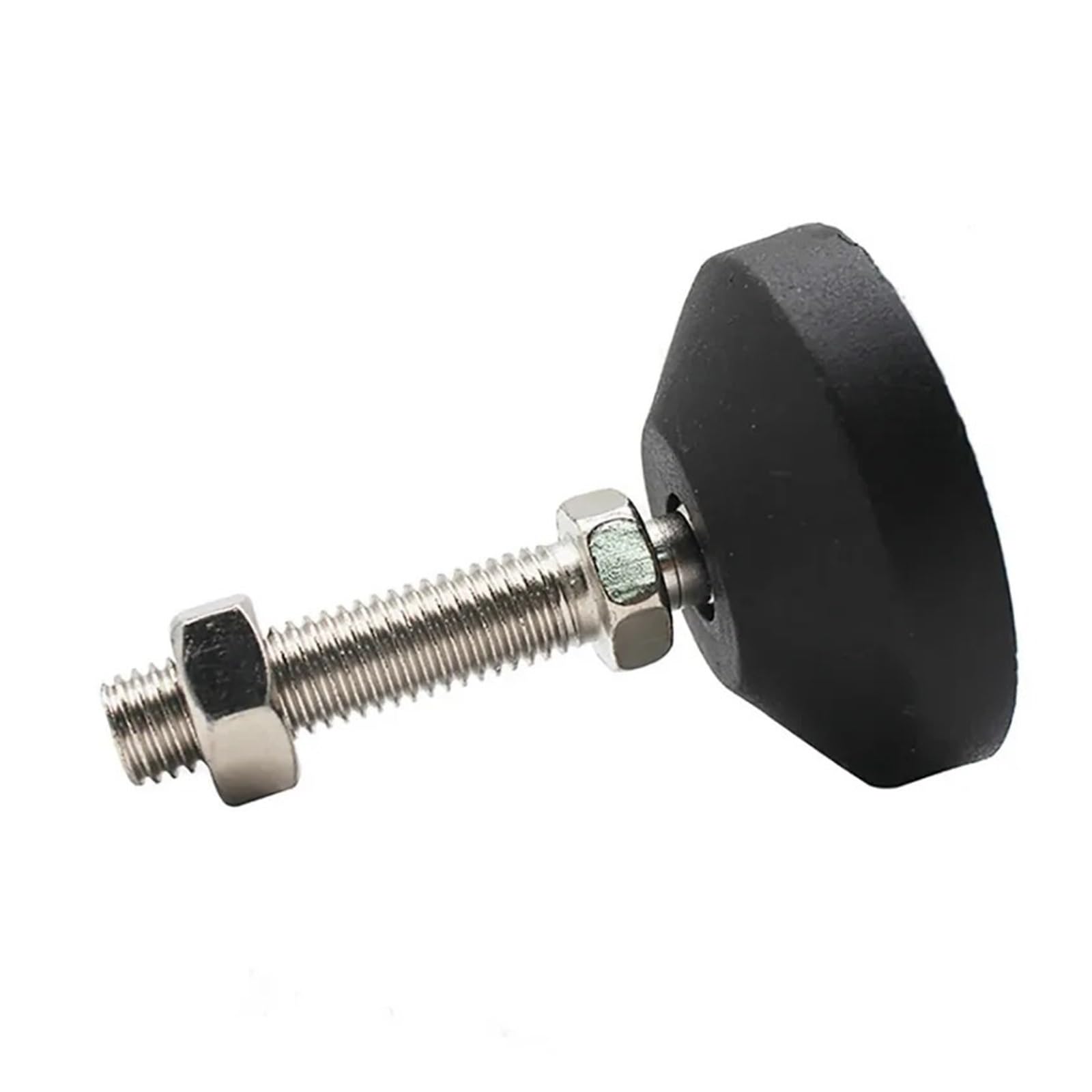 MUHUO adjustable feet for furniture,M8 M10 M12 M14 M16 M18 M20 universal adjustment adjustable swivel hinge(D80xm16x100,Red)