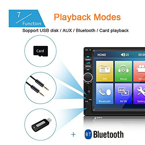 BOOMBOOST Car Stereo 2 DIN 7 Pollici LCD Touch