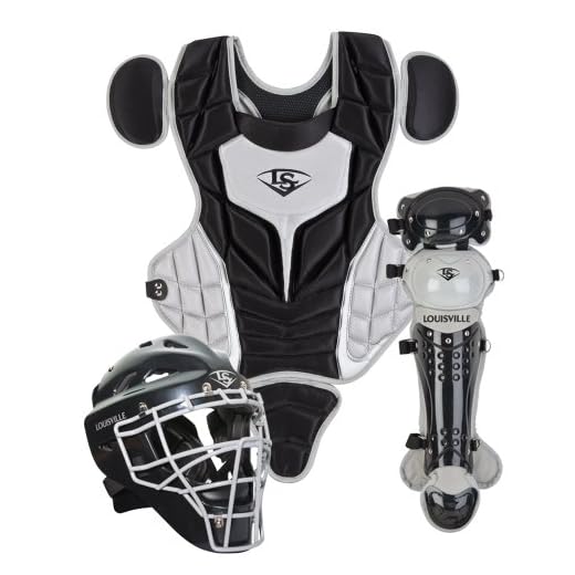 Louisville Slugger Youth PG Series 5 Catchers Set, Black/Gray