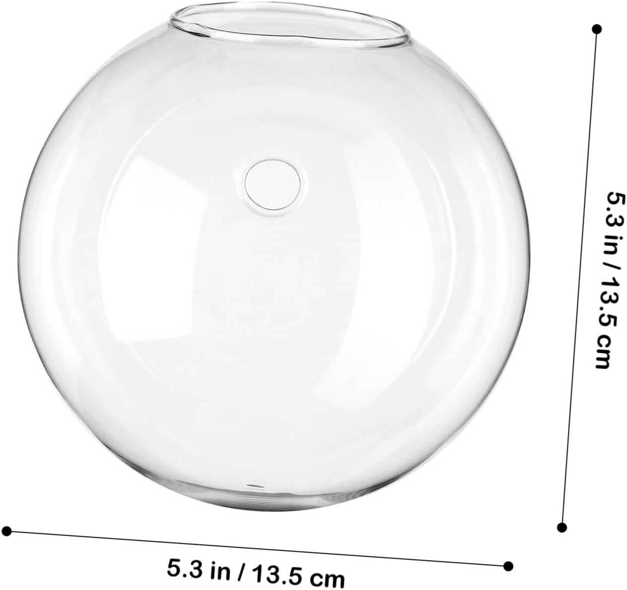 4pcs Wall Hanging Glass Planters Round Transparent Vases for Indoor Plants Hydroponics Terrarium Plant Holders Home Office Living Room Decor