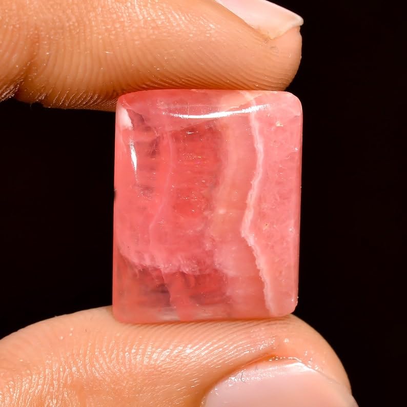 Cabochon rhodochrosite rectangulaire 20x15mm pour création de bijoux - 2