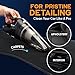 THISWORX Car Vacuum Cleaner - Portable, High Power, Handheld Vacuums w/ 3 Attachments, 16 Ft Cord & Bag - 12v, Auto Accessories Kit for Interior Detailing - Black