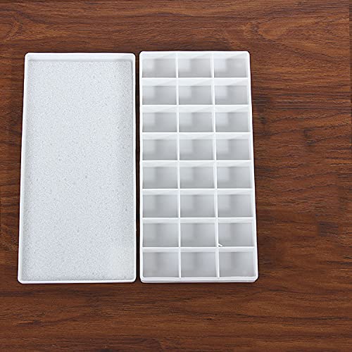 Plastic Paint Pallets, 24 Wells Painting Tray Paint Palette for Kids, Students, Artist on Project or Art Class