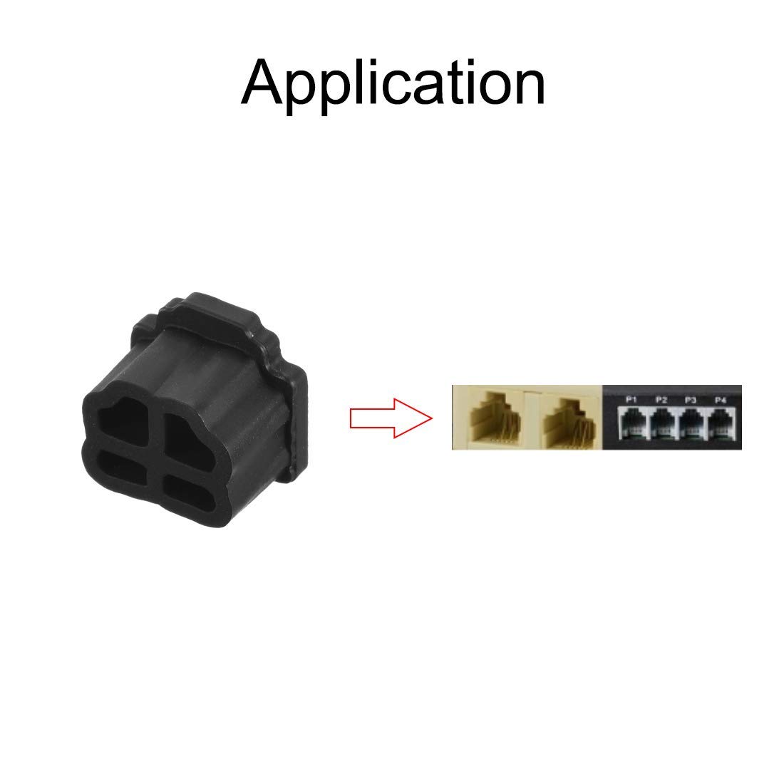 10 Capuchons Anti-Poussière RJ11 Silicone Noir – Protège Tes Ports Téléphoniques 9,5 X 7,5 Mm
