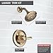 Delta Lahara 14 Series 5-Setting Shower Faucet Set, Brushed Gold Shower Head and Handle Set, Valve Trim Kit, Champagne Bronze T14238-CZ (Valve Not Included)