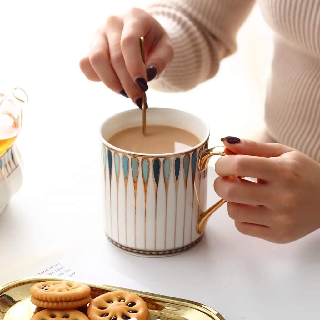Tazas, tazas, tazas domésticas y comerciales, tazas de café, taza de café Taza Pareja simple Café Taza de té Taza de agua Oficina Gran capacidad Taza de regalo for el hogar Taza de té de porcelana (Co