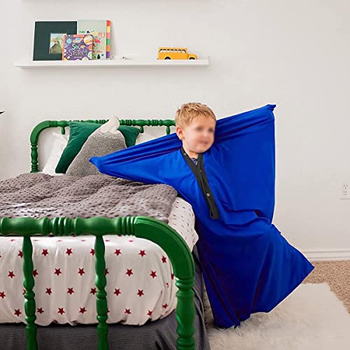 Lbht Sensory Sox Stretchy Body Socks Full Body Wrap Cocoon Calming Therapy To Relieve Stress Hyposensitivity Great For Boys Girls With Autism Anxiety (Color : Blue, Size : X-Large) #TOP3