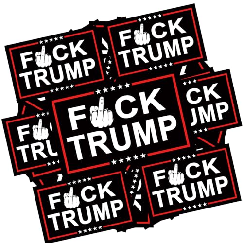YINENA 100Pcs Fuck Trump Stickers Anti Trump Stickers Trump Funny Sticker Decal for Car Motorcycles Helmets Laptop Window Waterproof Decor 2x3 Inch