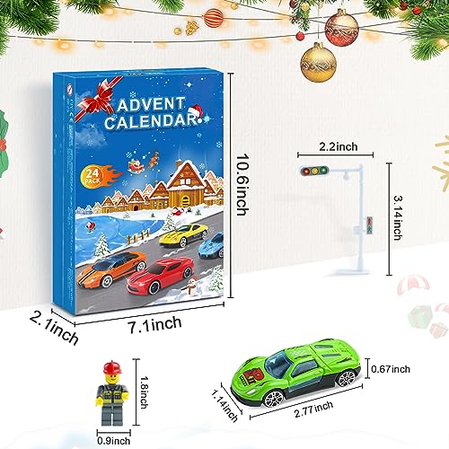 Advent Calendar 2026,Cars 24 Days Christmas Countdown Toys Set, 8 Holiday-Themed Cars And Accessories with Playmat, Gift & Toys for Kids 3 Years Old & Older - image 5