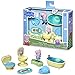Peppa Pig Badezeit mit Schorsch, Vorschulspielzeug, Schorsch Wutz Figur und 6 Accessoires, für Kinder ab 3 Jahren F3768 Multi