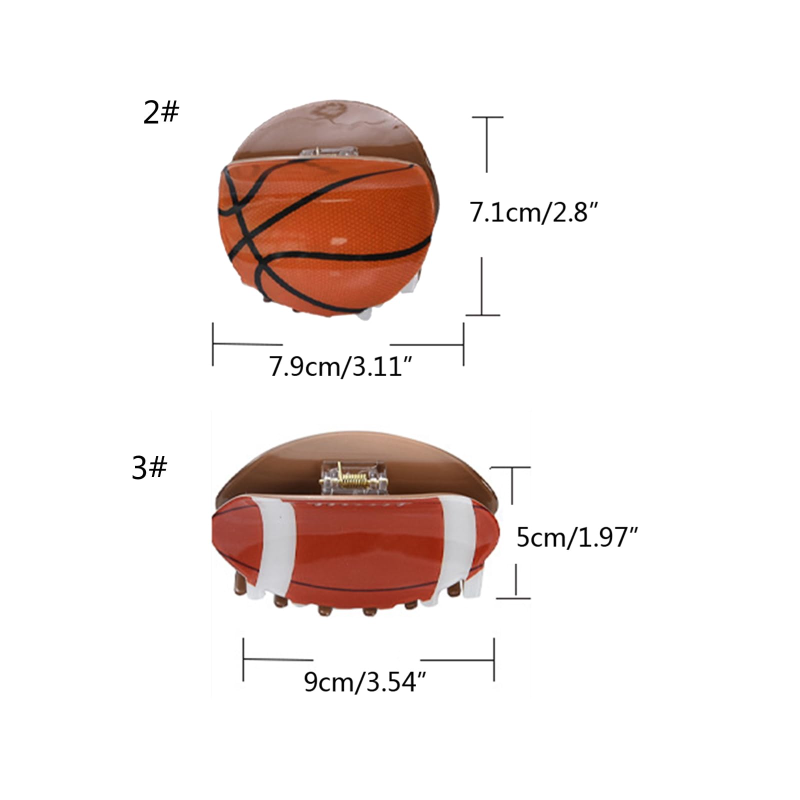 Fermaglio per capelli da calcio per donne e ragazze, accessori per capelli sportivi per ragazze e adolescenti, accessori per capelli, accessori da calcio, fermagli per capelli sportivi per donne e