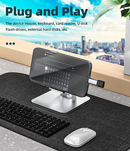 Convertidor de USB C hembra a Lightning macho para solventar cables incompatibles 7