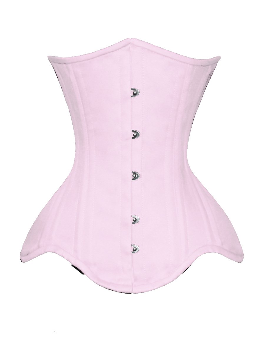 Heavy Duty 26 Double Steel Boned Waist Training COTTON Underbust Tight Shaper Corset #8596-B