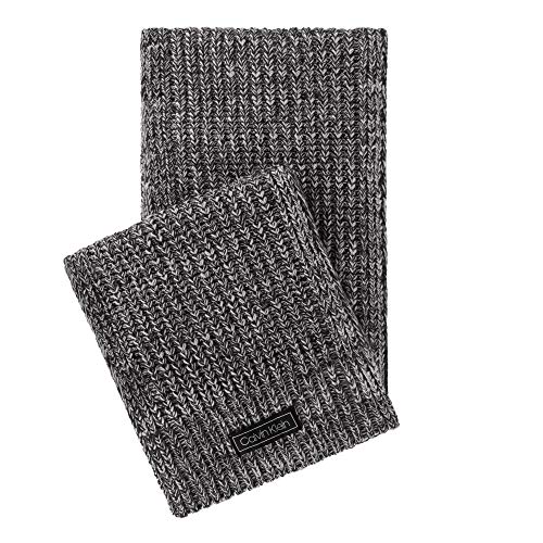 Calvin Klein Men's Scarf, Dark Storm Marled, One Size