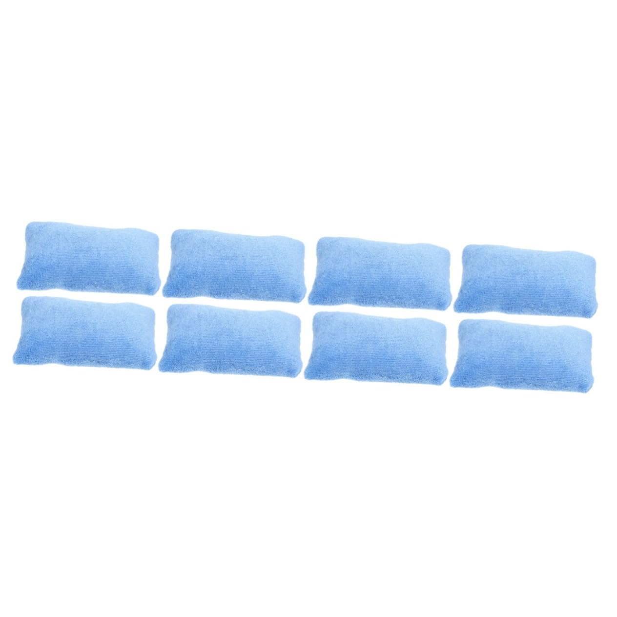 FOMIYES 8 Piezas Almohadilla de agarre apretones agarres de de los dedos toe separator cojines para agarrar los dedos cojines separadores de dedos abajo de algodón Sky-blue