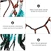 Minkissy Diadema de Plumas Indias Verdes Sombreros de Boda Bohemio Boho Hippie...