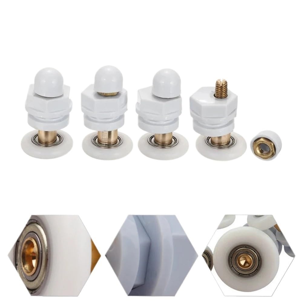 Shower Door Rollers 4pcs Door Roller Shower Rooms Cabins Pulley/Room/Runners/Wheels/Pulleys Diameter 19mm/23mm/25mm/27mm/29mm(19mm)