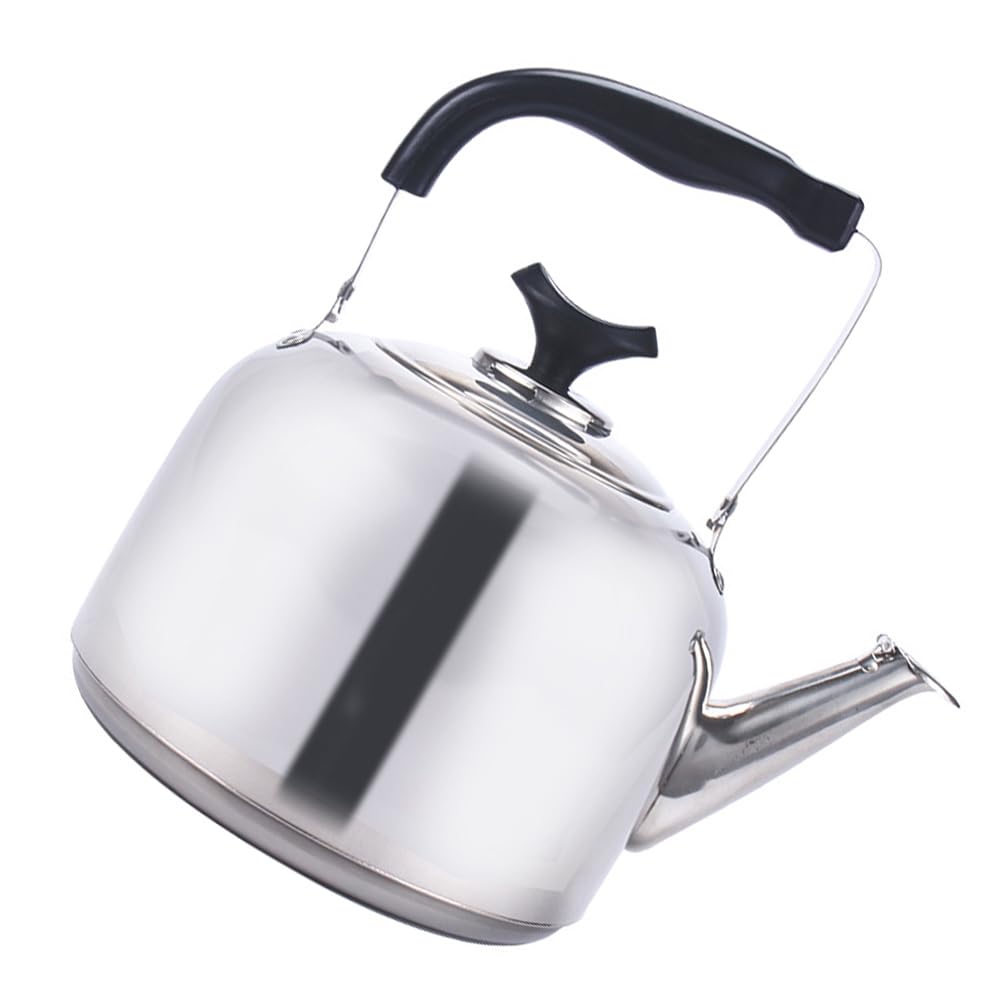 Wasserkessel Induktion Camping Wasserkessel Wasserkocher Teekessel Pfeifende Pfeifkessel Kessel mit Griff Wasserkocher Geeignet Für Induktionsherd Gasherd Elektrokeramikofen 7L