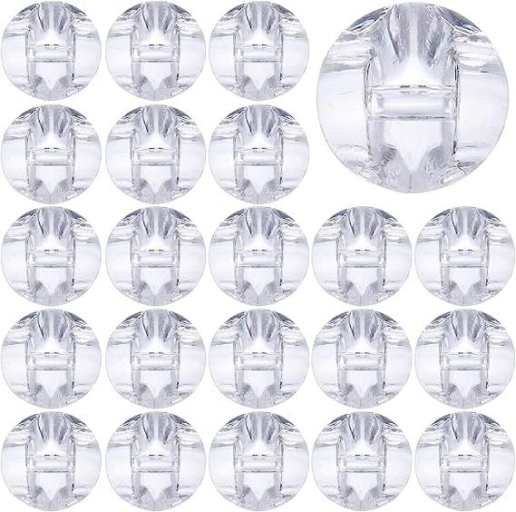 CHAOYUELYF150 Pcs Cardigans Knitting Buttons Clear Crystal Buttons 13mm Decorative Buttons for Sweater Leather Clothes