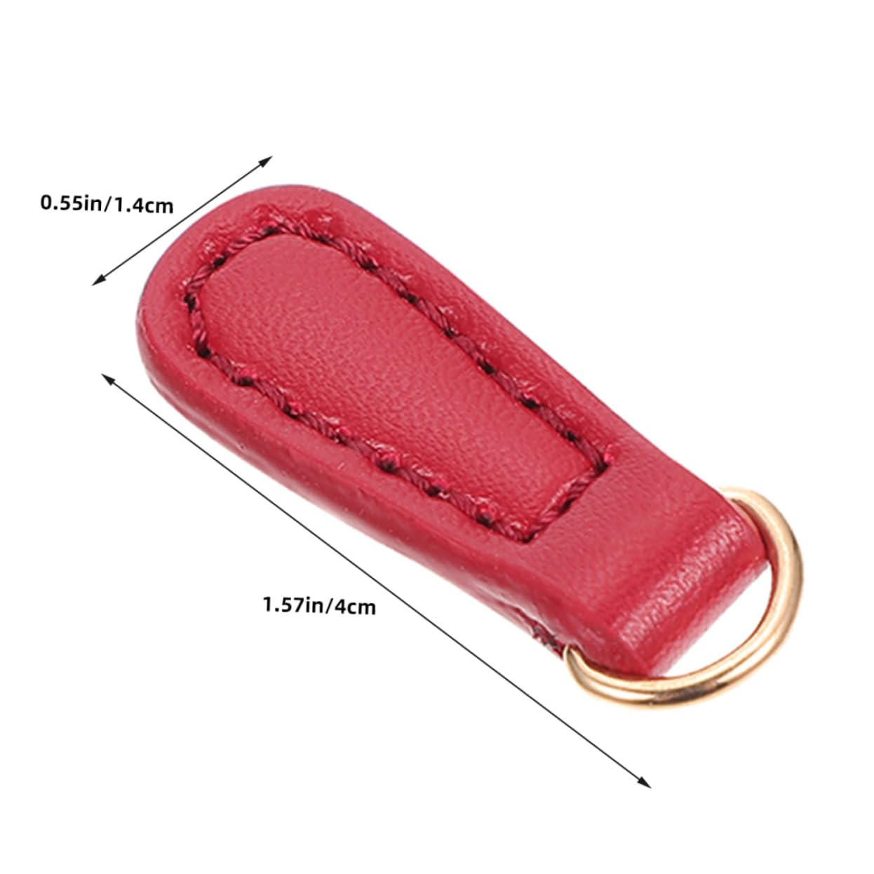 LALAFINA 4Pcs Hand Sewn Replacement Zipper Pull Tabs for Clothing and Bags Stylish Decorative Zipper Fixer for Backpacks Suitcases and Luggage Repair