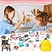 FFNIU 30 Pcs School Supplies Set, Doll Backpack, Laptops, Glasses, Blackboard, Mini Book, Palette, Paper, Ruler, Scissors, Calculator for Dolls
