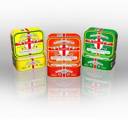 Tonno rosso. Tonno da corsa in scatola - 6 pz x 360 g - prodotto dagli artigiani di Sarda Affumicati. Buggerru, Sardegna