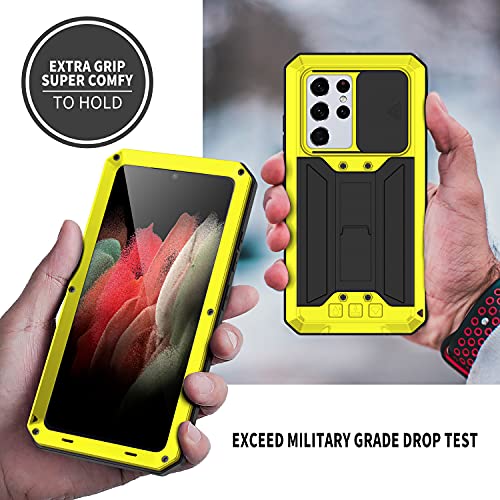 Coque Samsung S21 antichoc jaune métal évite la casse de l'écran - 7