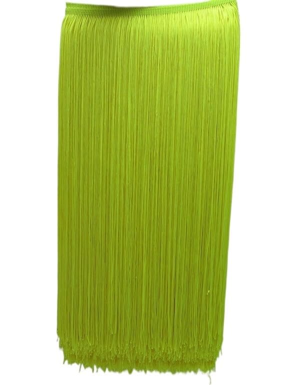 Finiture con nappe frange in rayon e paillettes