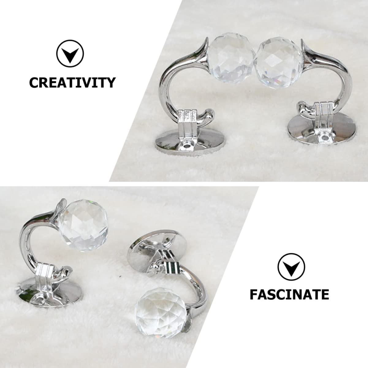DECHOUS 3sets per Tende e Acrilico Accessori per Tende Resistente Decorazioni Domestiche