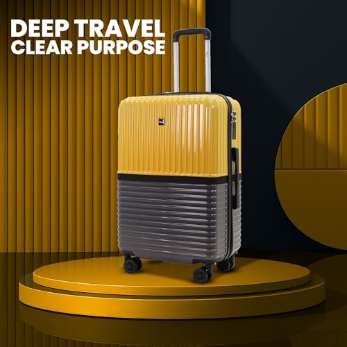Image of Istanbul Polycarbonate Trolley Bag Set-3| Luggage with 8 Spinner Wheels | Lightweight Hard Shell Luggage, 8 Spinner Wheels, TSA-Type Lock, Dual-Tone Design