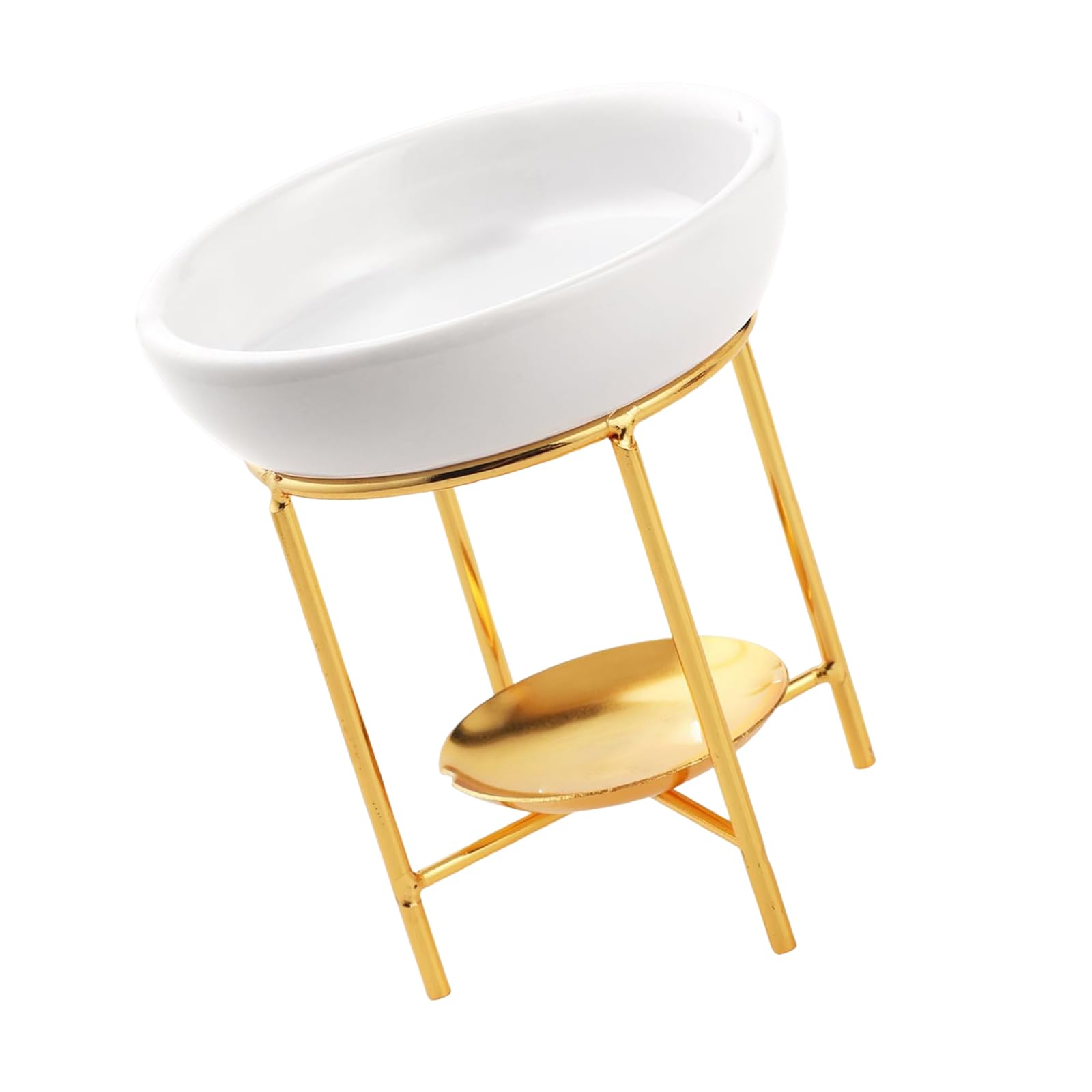 Buxuaaaa Ceramics Aromatherapies Diffuser Bowl with Stable for Legged Tealight Holder Rack Essential Oil Burners Furnaces Decors Aromatherapies Diffuser