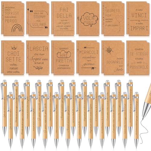 Mini carnet de motivation Sinmoe avec stylo pour vos notes de voyage, de bureau et de rentrée