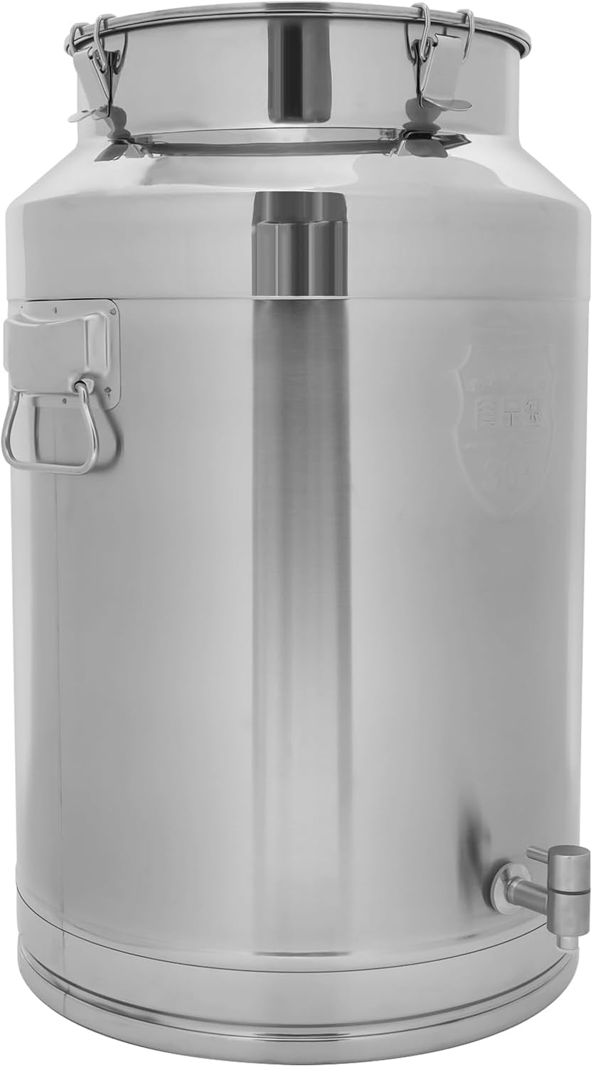 Bidón de leche de acero inoxidable 304 de 64 litros con boquilla para líquidos