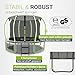 Juskys Trampolin SkyBounce M Ø 305 cm – Outdoor Gartentrampolin mit Sicherheitsnetz und Leiter, PowerSpring Sprungfedern, gepolsterte Randabdeckung, bis 150 kg