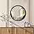 AOAOPQ Wall Mirror Frame Wood Decoration for Living Room Vanity Bedroom Entryway Wood Round Mirror Wall Mounted Circle Mirrors Vanity 20 inch Black