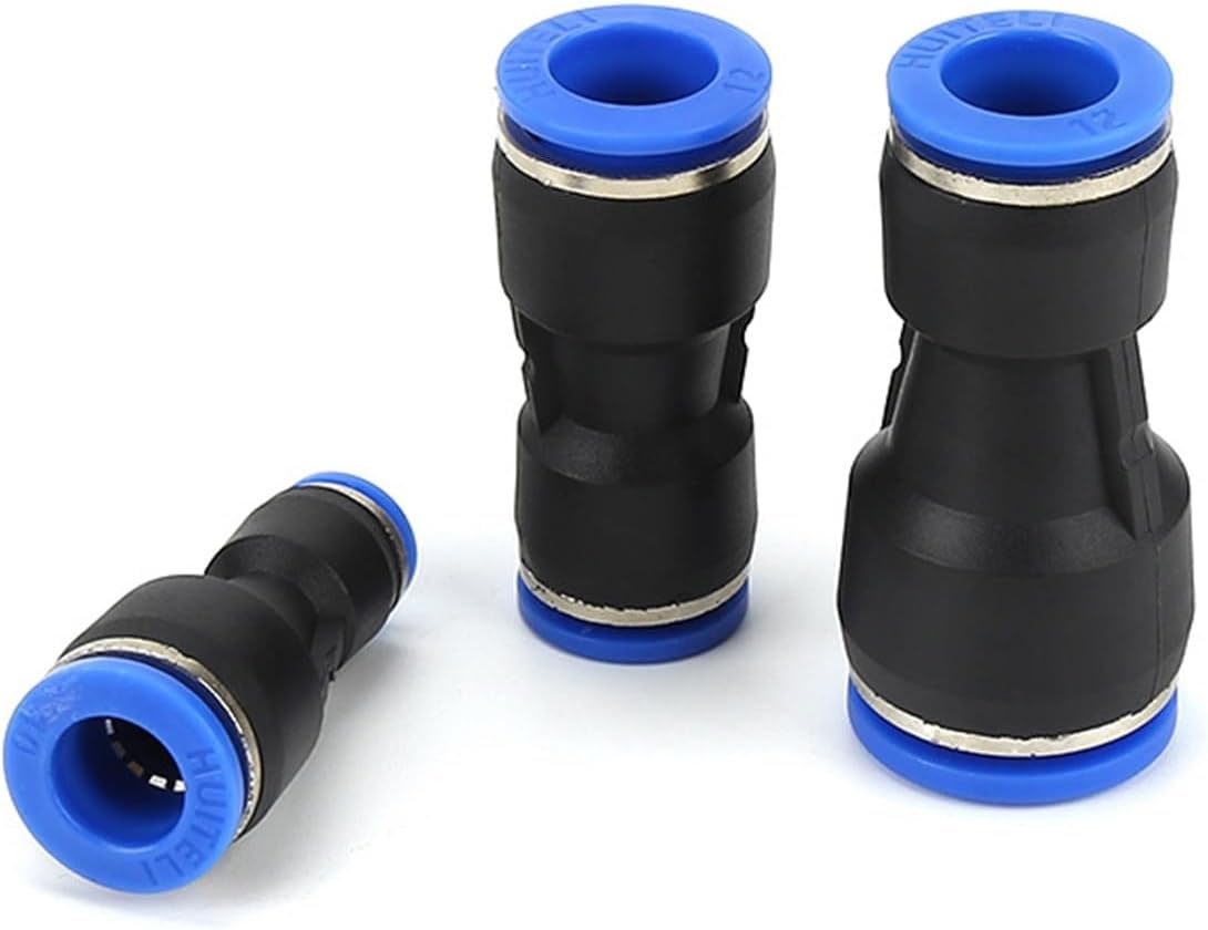 Quick Connect Air Hose Fittings, 4mm-16mm Hose Tube Union Reducer One Touch Air Pneumatic Push In Pipe Fitting Quick Connector(PG16-14)