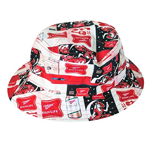 Miller High Life All Over Logos Bucket Hat
