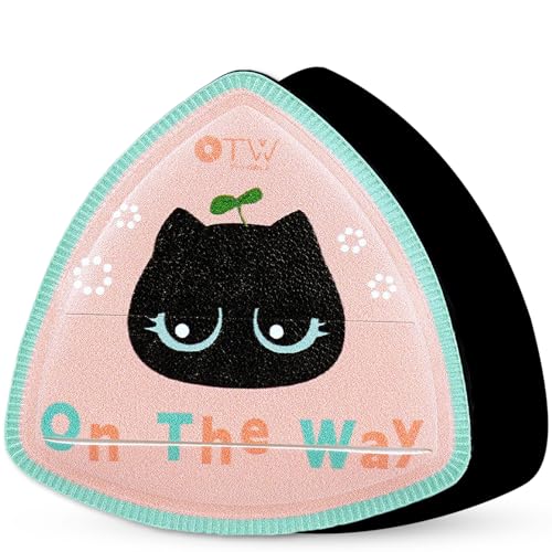 Houppette à poudre, éponge de maquillage - Coussin super doux - Design triangulaire - Outil de maquillage humide et sec - Pour fond de teint liquide, poudre libre, rose