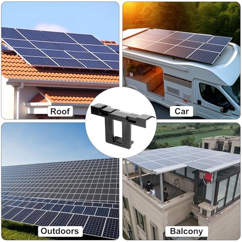 PV Solarpanel Wasserablauf Clips 30mm, 32 Stück Schlammentfernung Clips30mm Entwässerung Clips PV Module Reinigung Klammer für Solarmodule Solar Solar Panel Zubehör