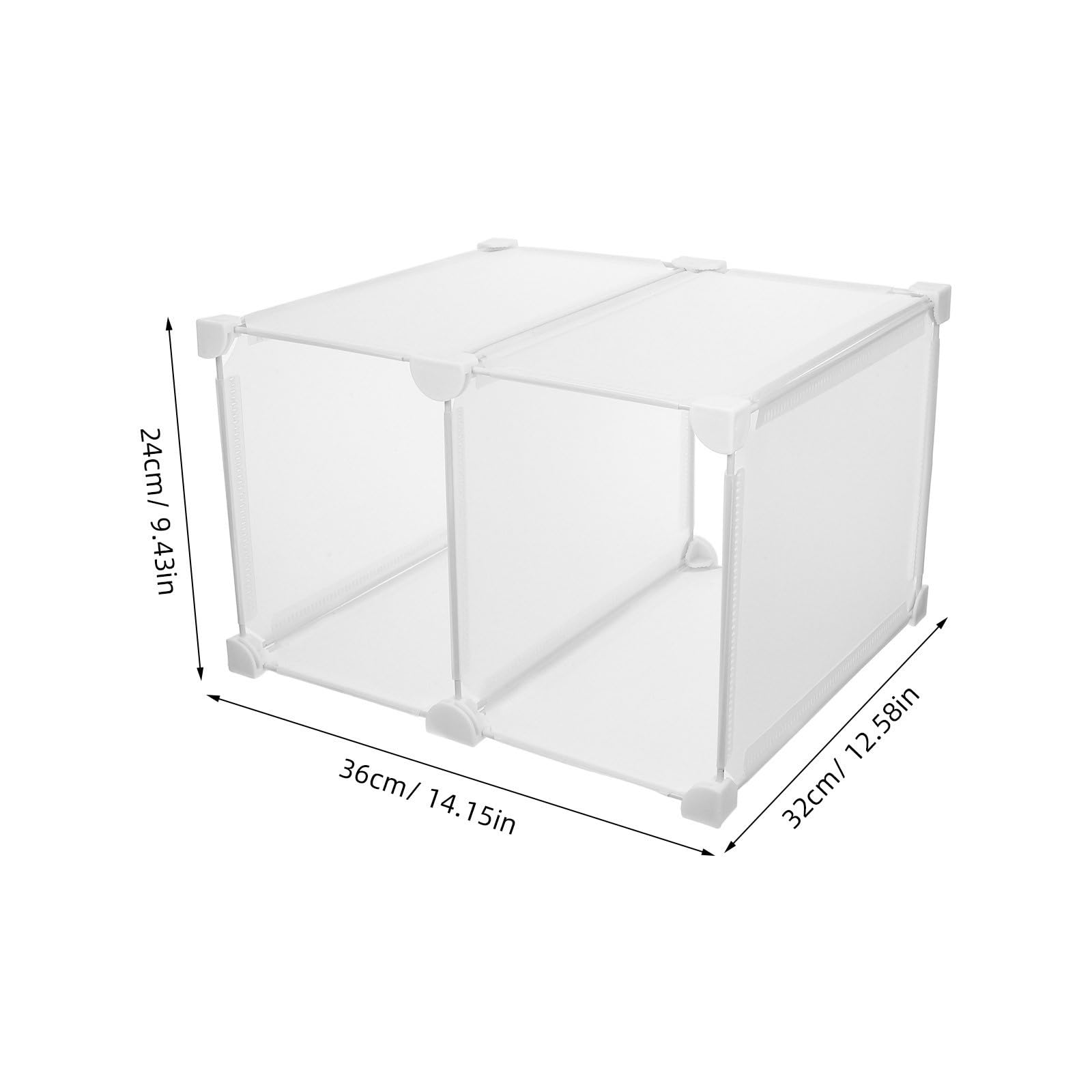GALPADA Organizzatore per Congelatore Profondo in Plastica Bianca Divisori, Ripiani Resistenti in ABS e Pp per Conservazione Alimenti Ordinata in Freezer e Frigoriferi