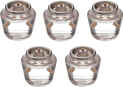 Image of D'light Online Liquid Wax Disposable Clear Plastic Fuel Cells Liquid Votives - Dripless Liquid Candle, Smokeless Clean Burning (15 Hour Clear Fuel Oil Candles, 96 Pack - Easy to Open Packaging)