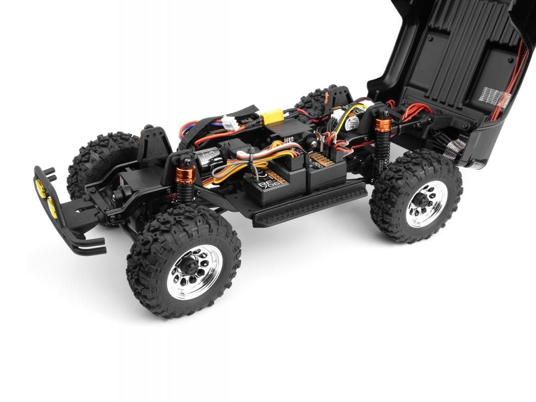 HPI Racing 160802 Venture18 1985 Toyota Hilux 1/18 Brushless Crawler RTR Noir
