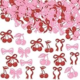 Ampia Applicazione: Questi coriandoli a forma di fiocco per decorazioni da tavolo possono essere sparsi sui tavoli e feste., aggiungere agli inviti o ai biglietti di ringraziamento, usato nelle scatole regalo, oggetti di scena fotografici, diy artigianato, o allestimenti per festeggiare diverse occasioni