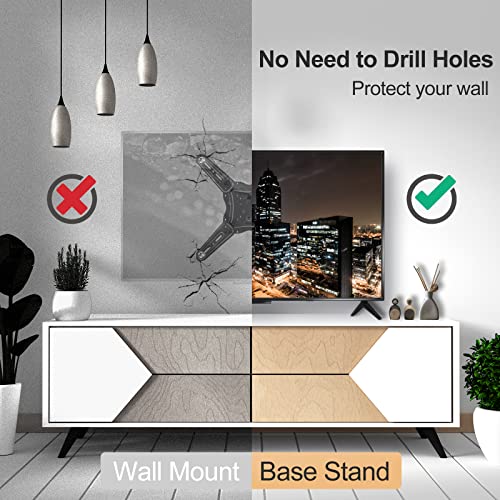 Maozhren TV Stand for Hisense TV Legs, Base Stand for Hisense 40\" 43\" Smart TV, for 43H4F 43H4030F 43H4030F1 40H5590F 40H4F 40H3F9 40H4030F1, TV Stand Legs for Hisense with Screws and Instructions - Thumbnail 5