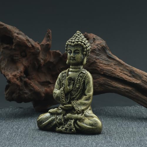 Estatua Buda Decorativa de Resina para Hogar Zen miniatura 4